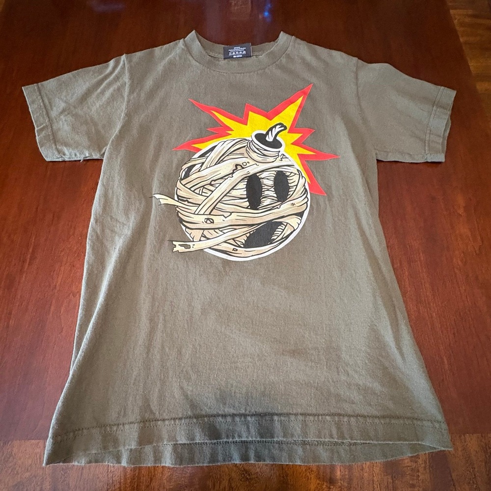 The Hundreds Adam Bomb Mummy Graphic T Shirt Olive Streetwear